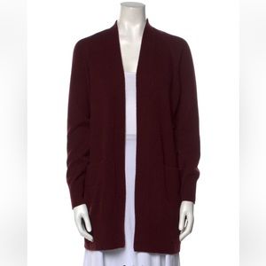 Vince Burgundy 100% cashmere cardigan sweater XS